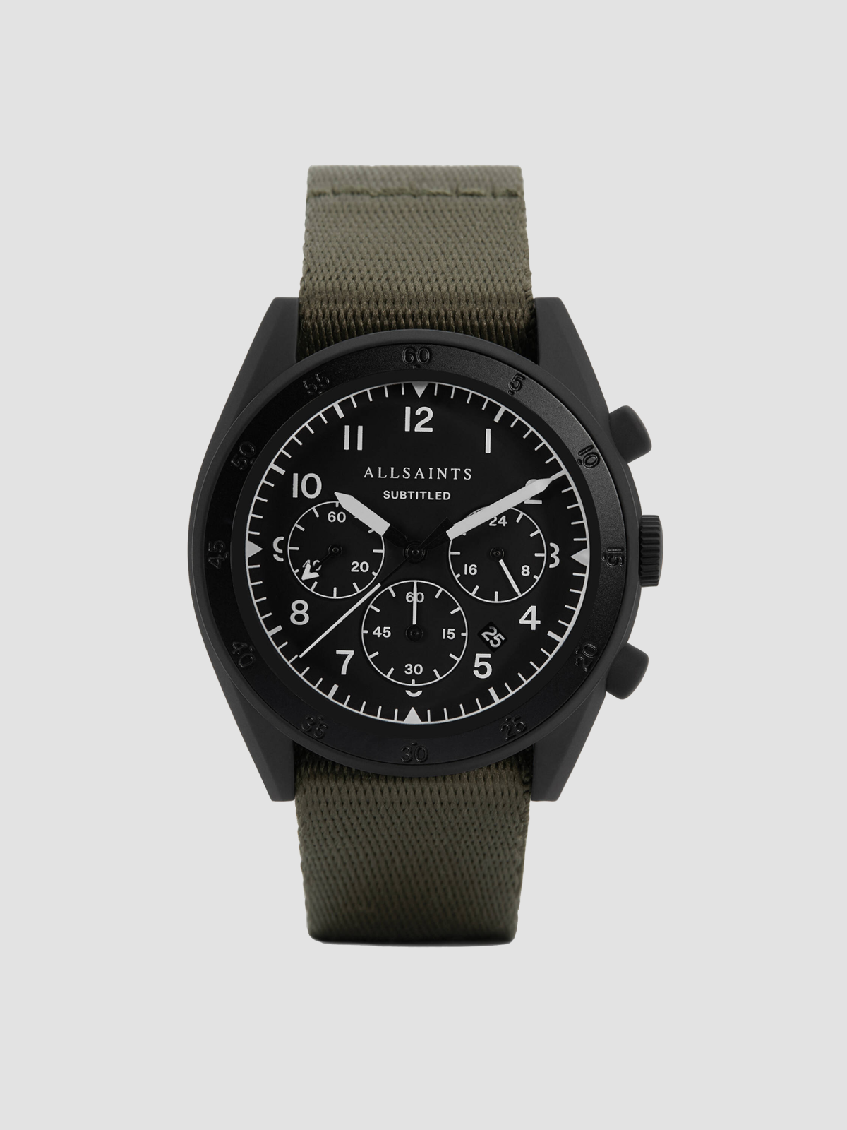 Subtitled I Stainless Steel Nylon Watch2